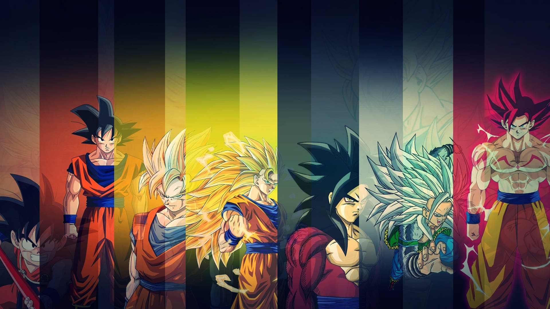Dragon Ball Z Goku Frames Wallpaper