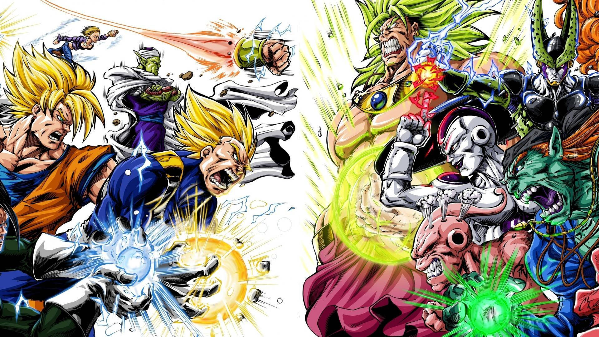 Dragon Ball Z Heroes And Villains Wallpaper