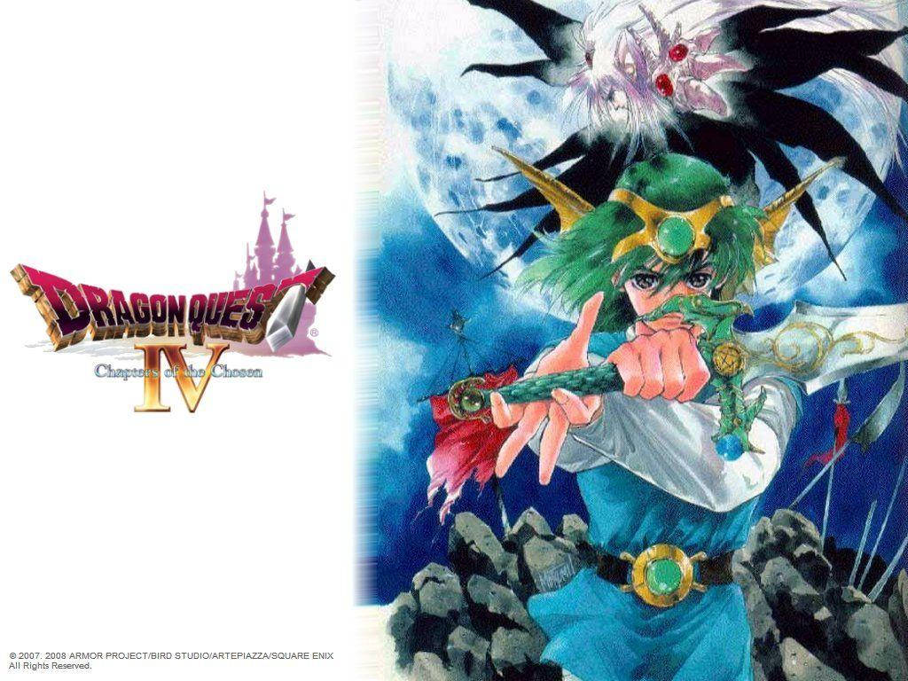 Dragon Quest Iv Hero With Sword Wallpaper