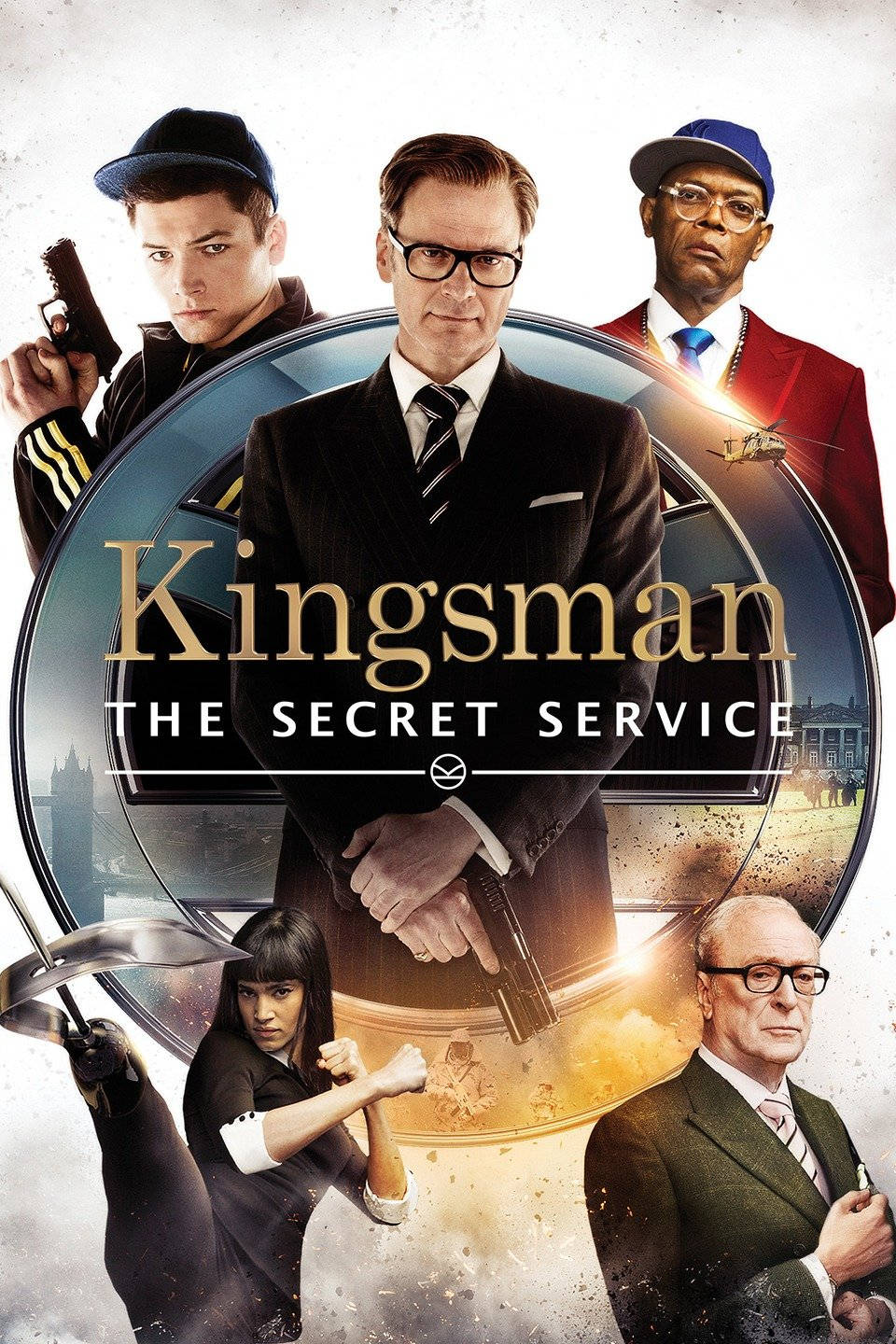 Dramatic Movie Poster Of Kingsman: The Secret Service Wallpaper