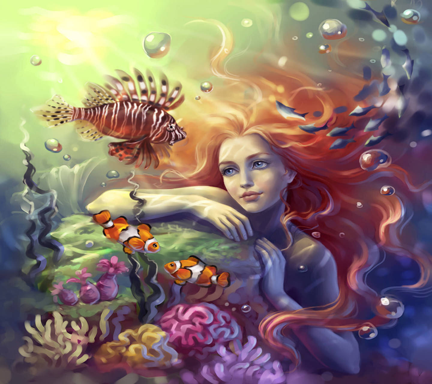 Dreamy Mermaid World Wallpaper