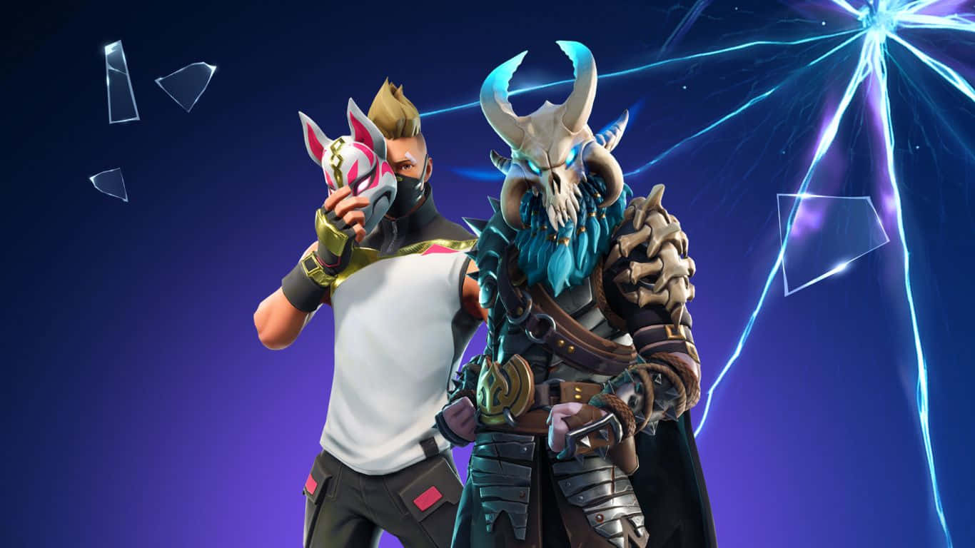 Drift And Ragnarok Fortnite 1366x768 Wallpaper