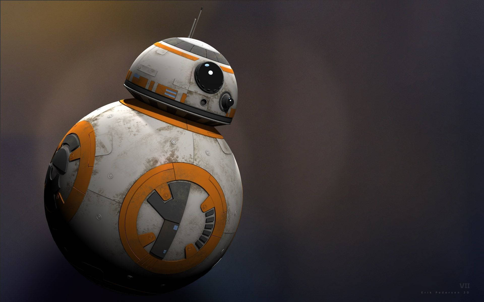 Droid Bb-8 Looking Forward Wallpaper