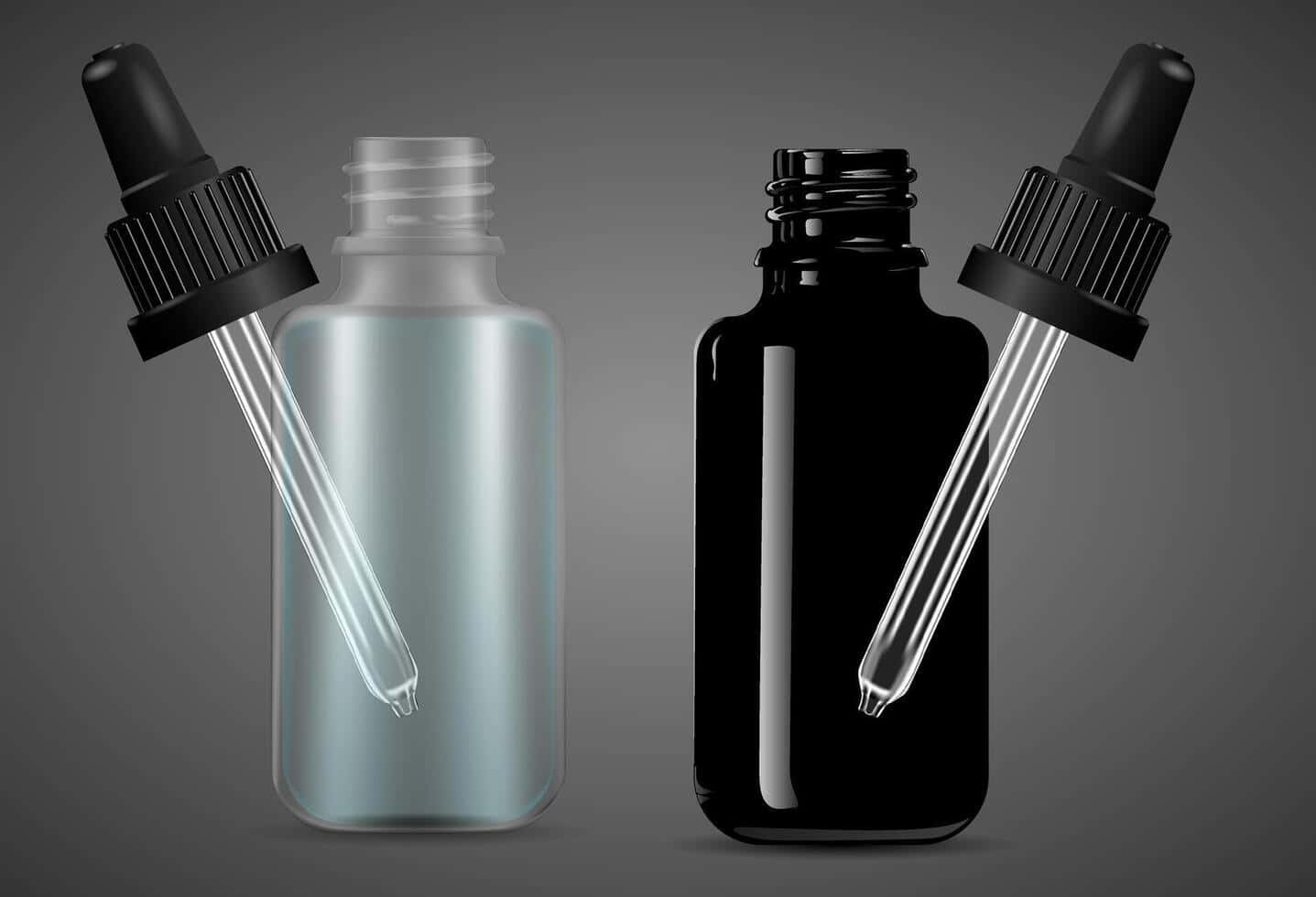 Dropper Bottle Mockup Template Wallpaper