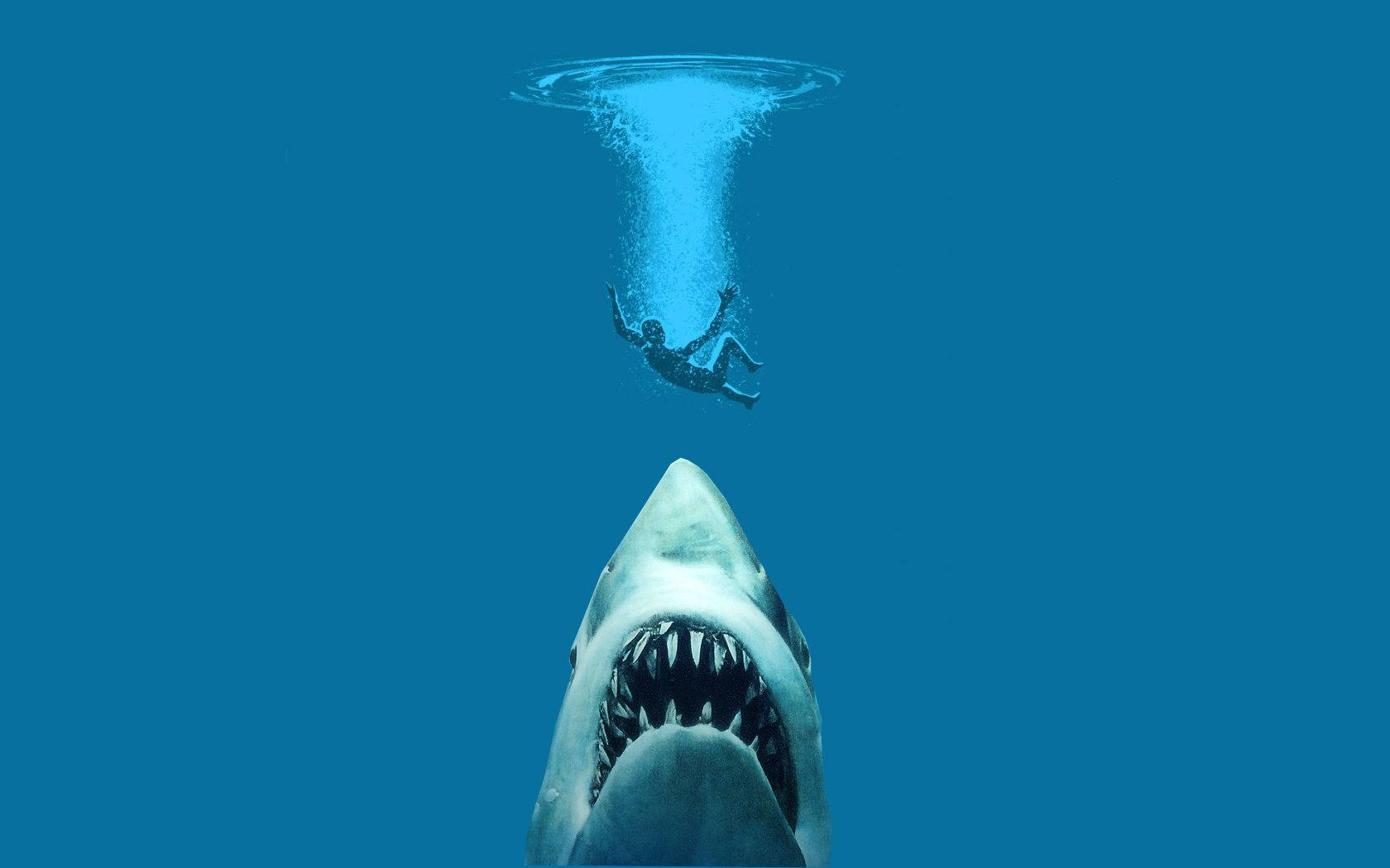 Drowning Man In Jaws Wallpaper