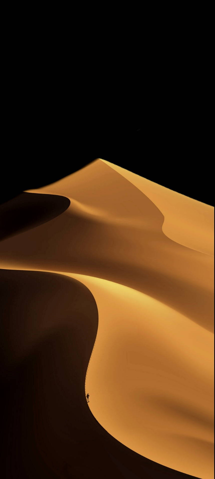 Dunes Black And Gold Iphone Wallpaper