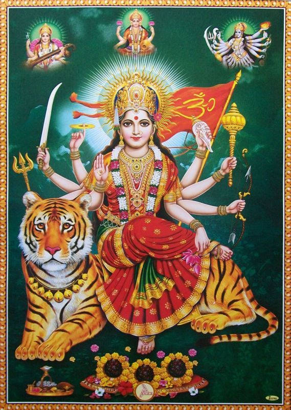Durga Goddess Santoshi Maa Wallpaper