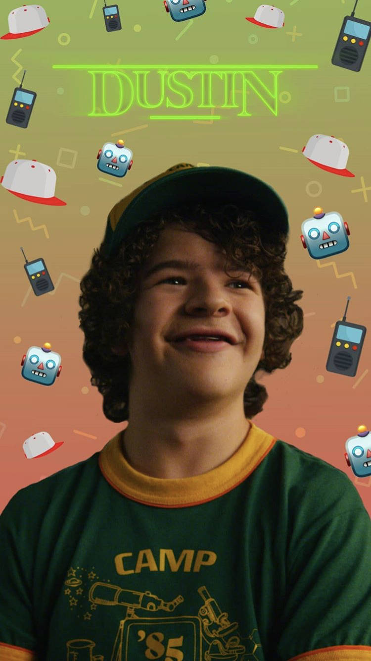 Dustin Stranger Things Character Poster Wallpaper