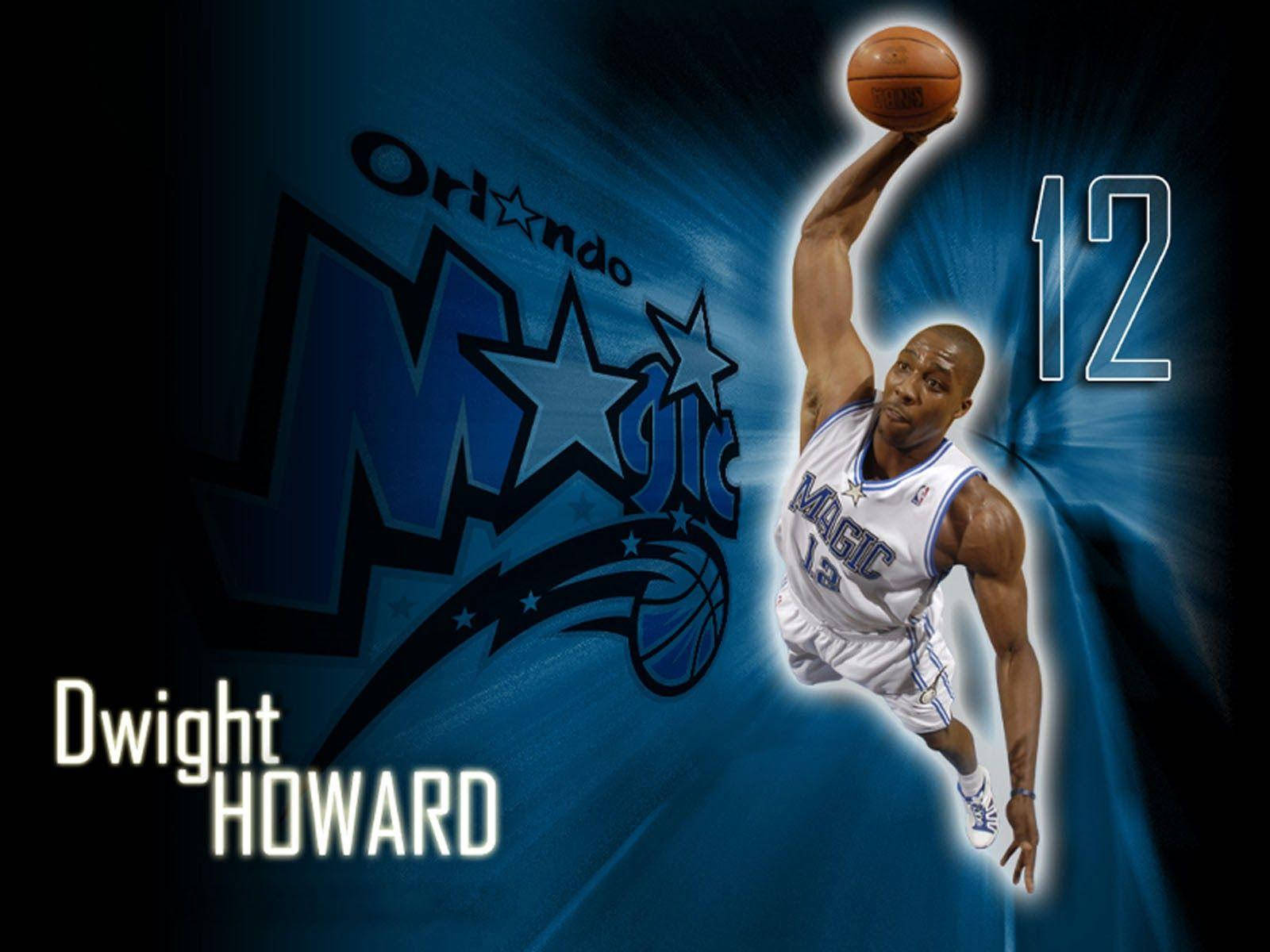 Dwight Howard Orlando Magic Slam Dunk Art Wallpaper