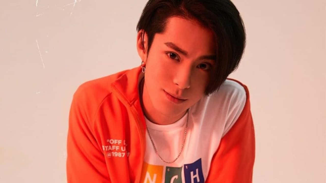 Dylan Wang Wearing Red Orange Jacket Wallpaper