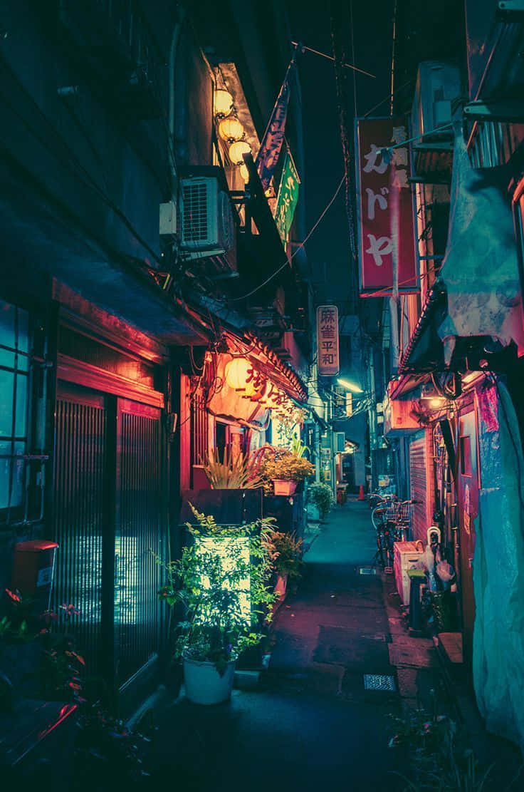 'dystopian Futurism In Tokyo' Wallpaper