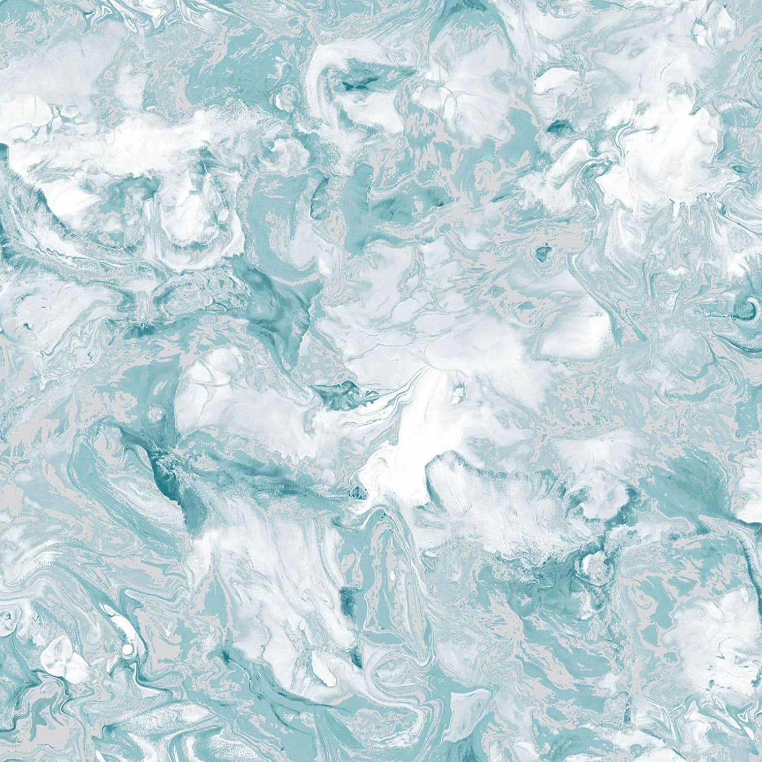 Earthy And Elegant Teal Marble Wallpaper