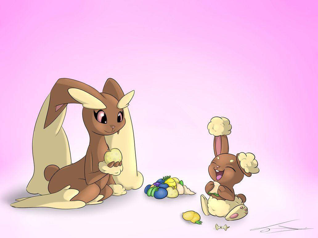 Easter Bunny And A Lil Bunny By Sassy Wallpaper