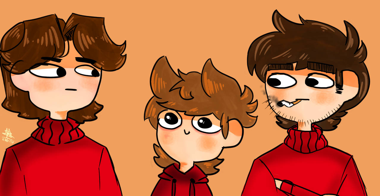 Eddsworld Casts On Red Hoody Wallpaper