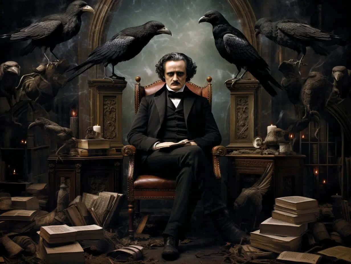 Edgar Allan Poe Gothic Atmosphere Wallpaper