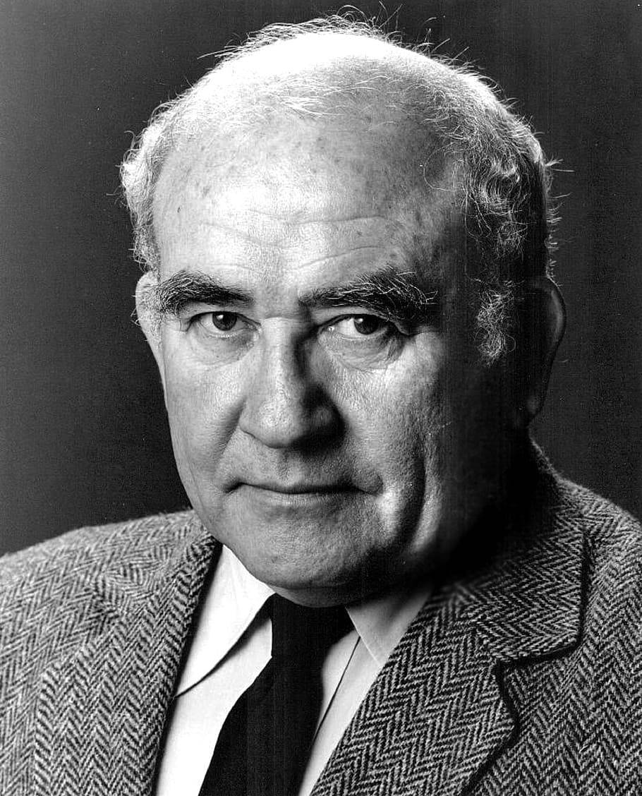 Edward Asner Black And White Head Shot Wallpaper