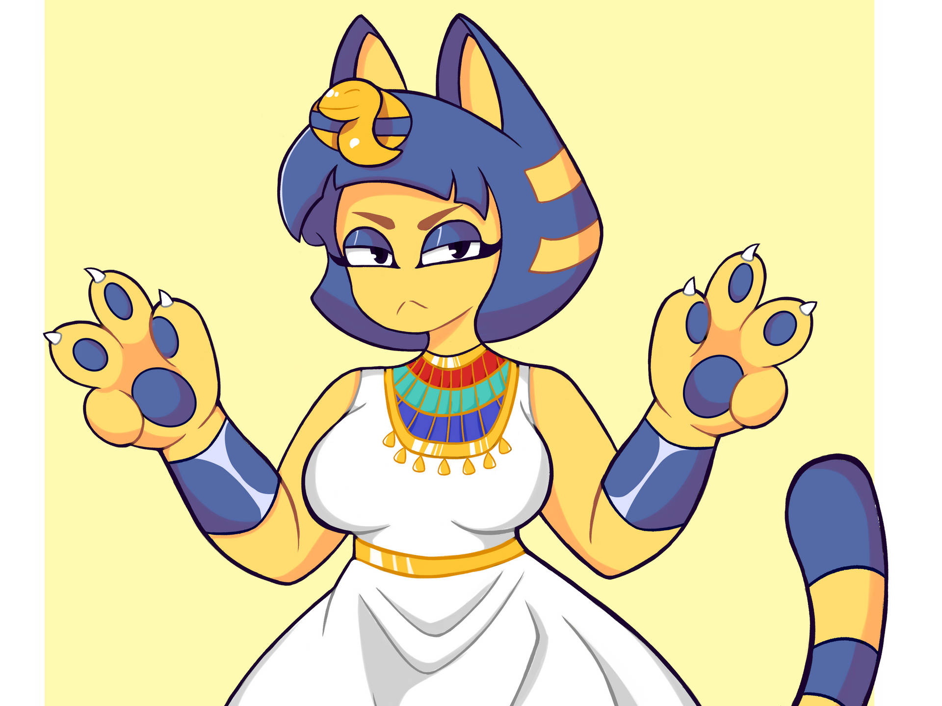 Egyptian Cat By Sassycat Wallpaper