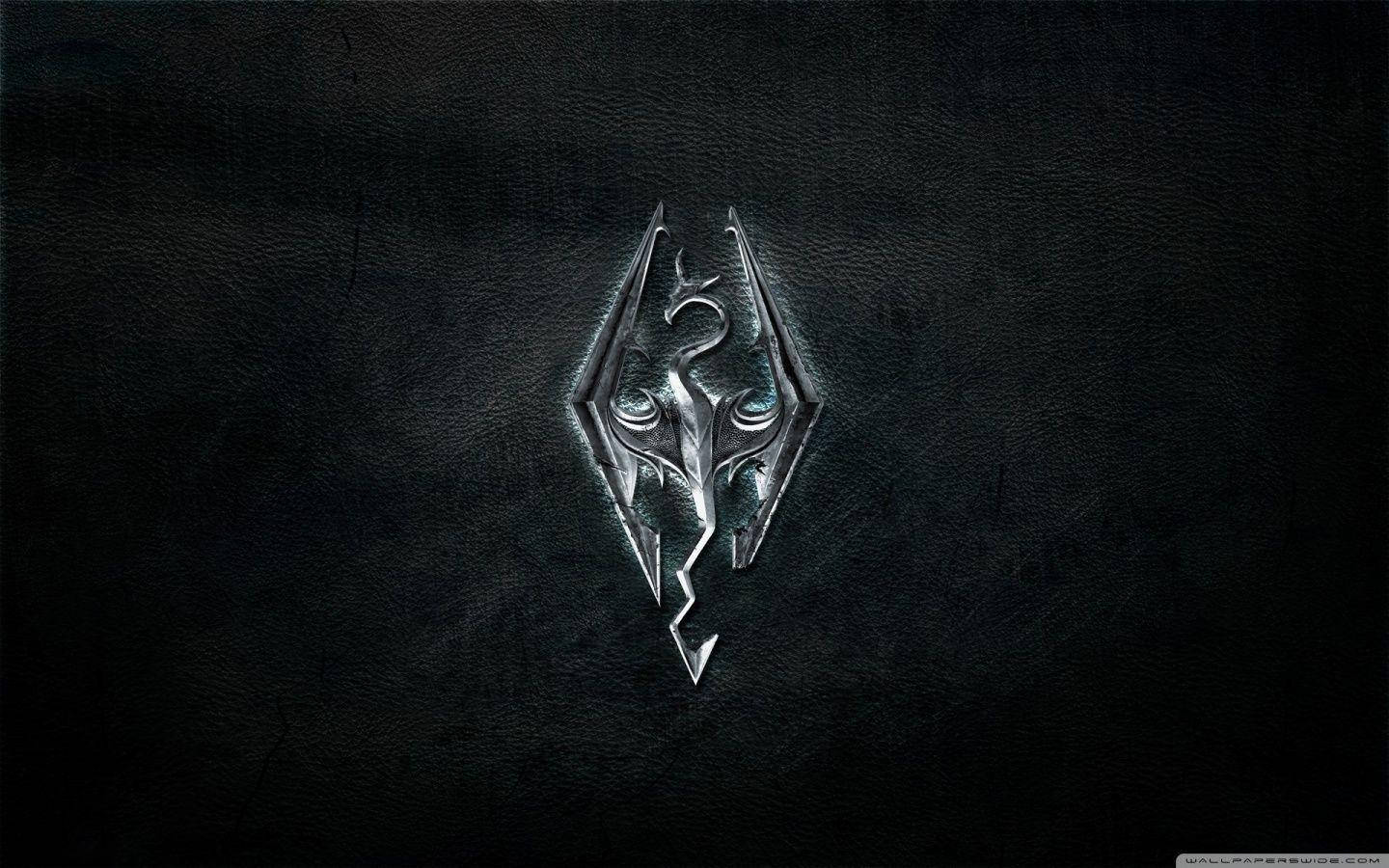Elder Scrolls Skyrim Logo Wallpaper