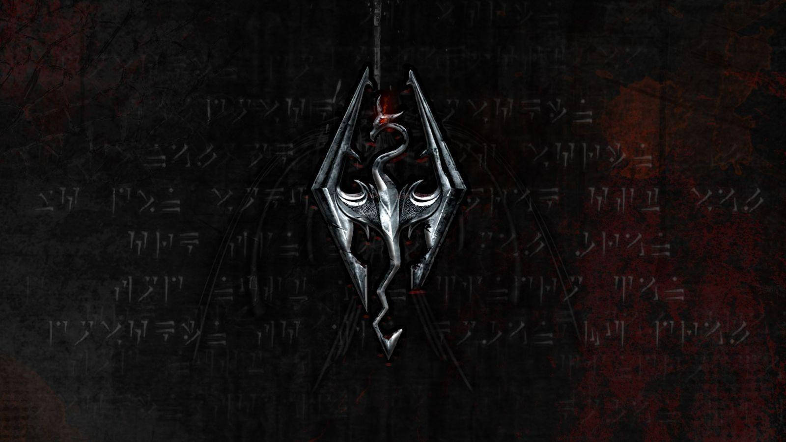 Elder Scrolls V Skyrim Logo Wallpaper