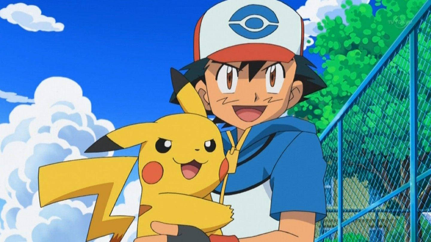 Electrifying Duo - Ash And Pikachu In Full Hd Wallpaper