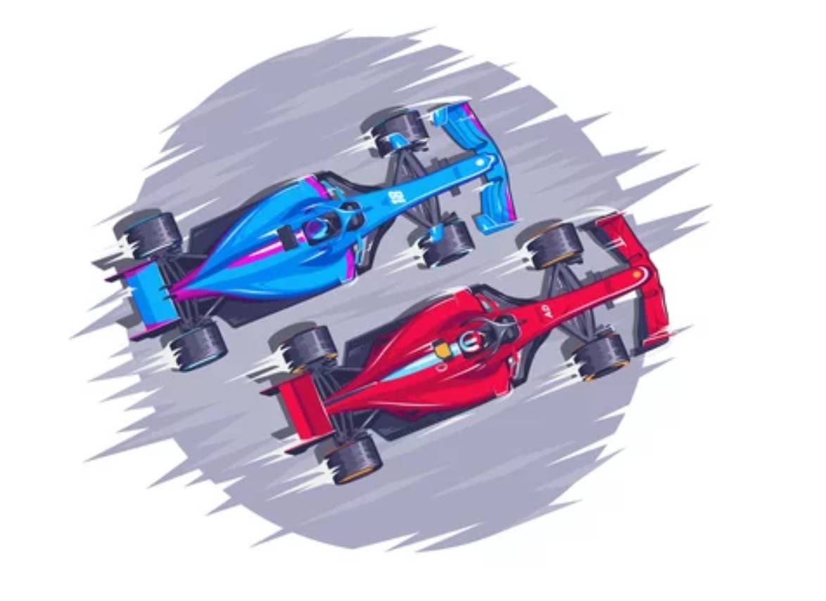 Electrifying F1 Vector Illustration In 4k Wallpaper