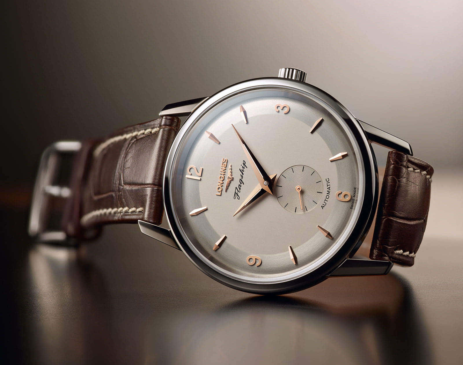 Elegance And Precision - The Longines Flagship Heritage Watch Wallpaper