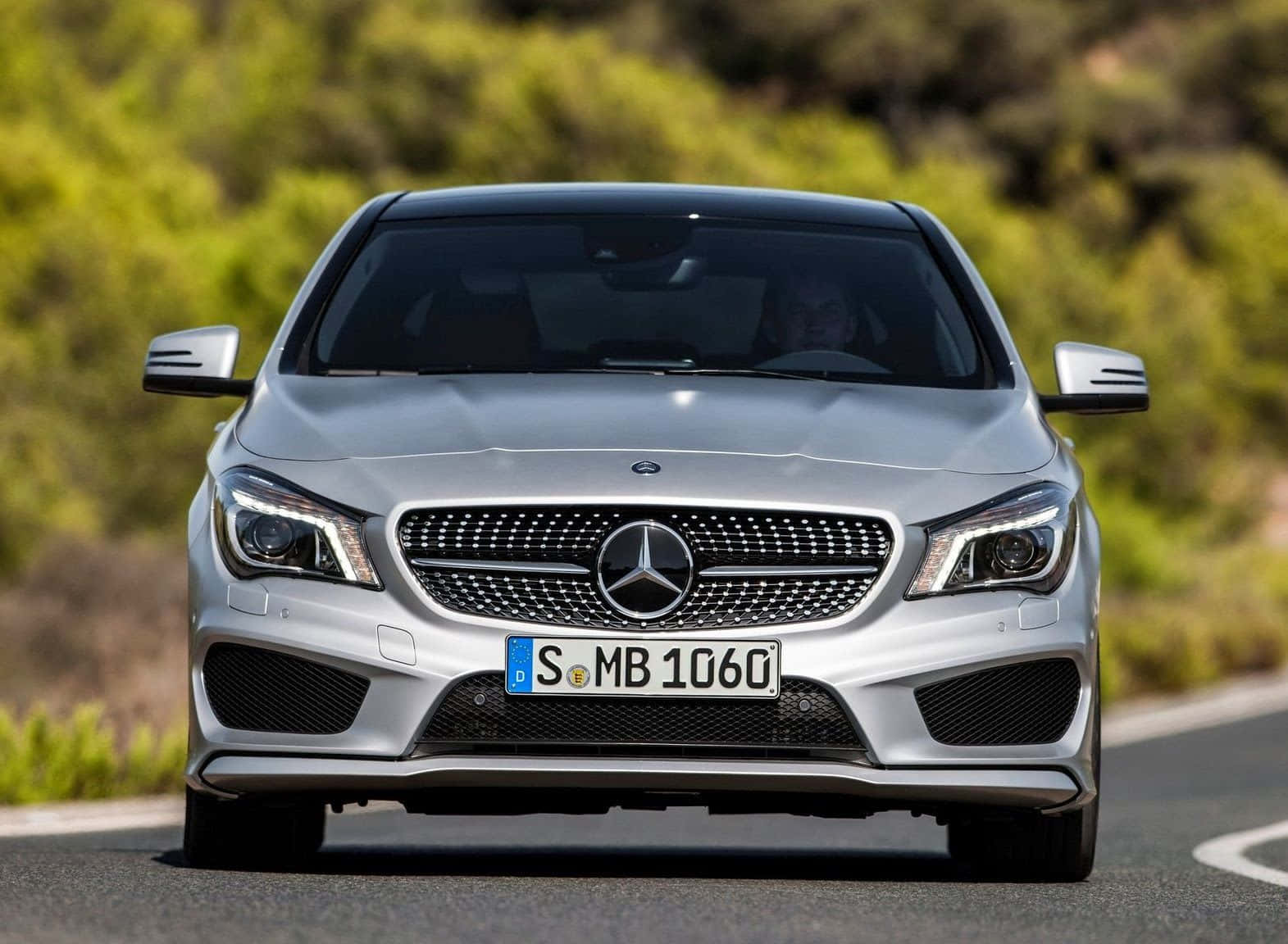 Elegance In Motion – Mercedes Benz 2014 Cla Class Silver Wallpaper