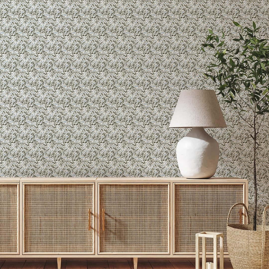 Elegant Interior Vine Wallpaper Design Wallpaper