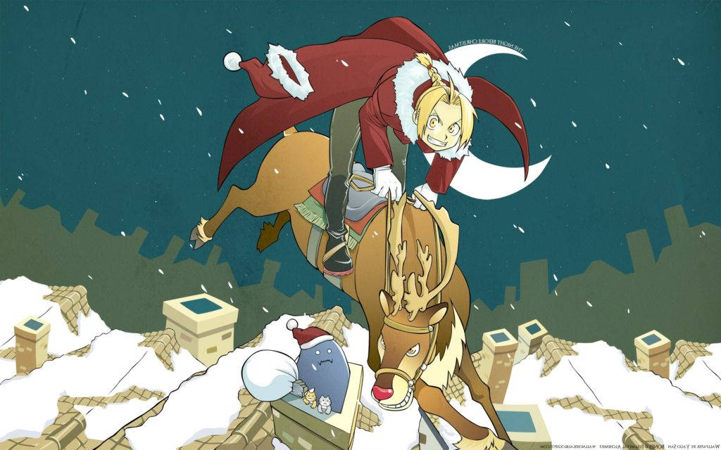 Elric Christmas Anime Desktop Wallpaper