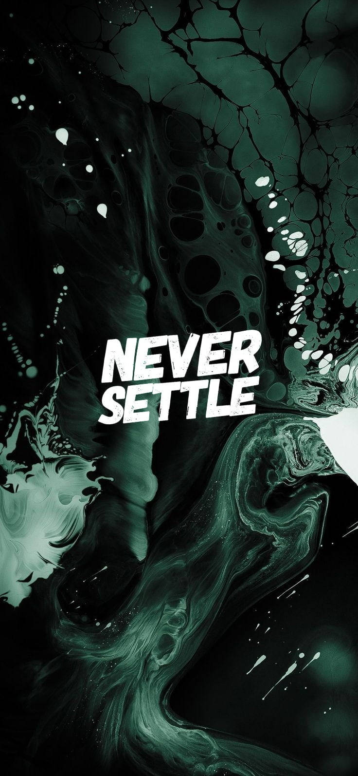 Emanating Energy With Never Settle Wallpaper