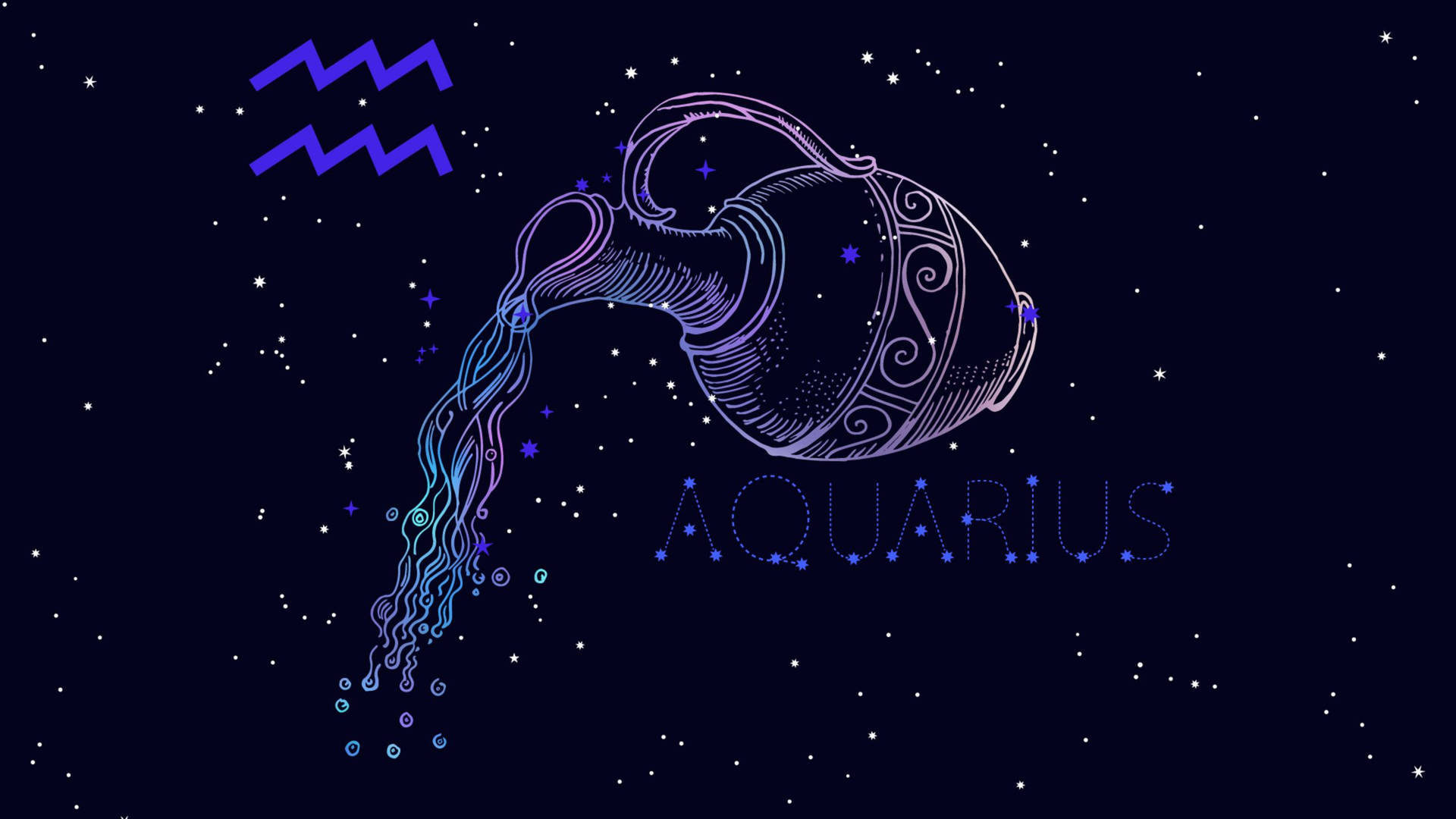 Embodying The Spirit Of Aquarius Wallpaper