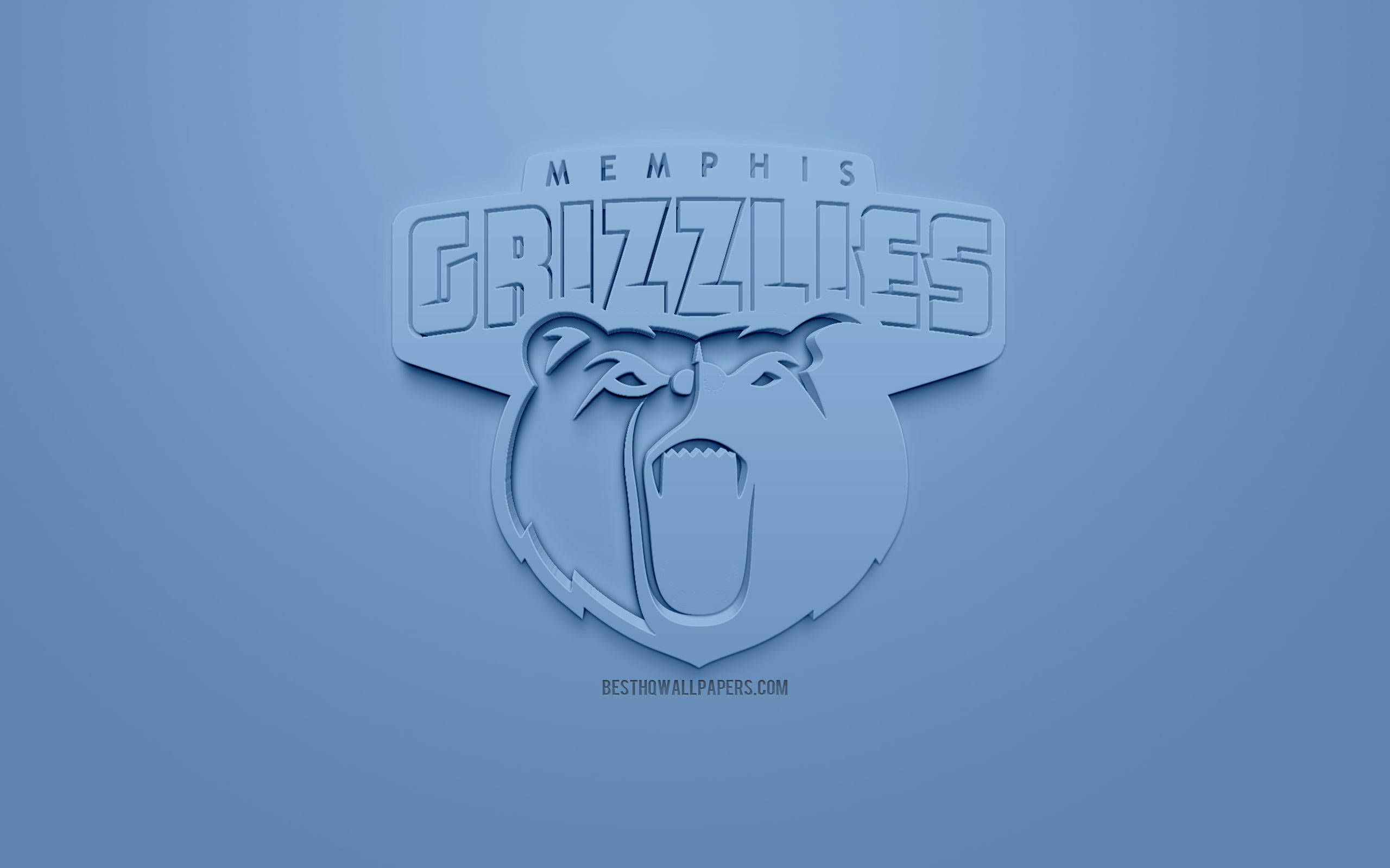 Embossed Nba Memphis Grizzlies Logo Wallpaper