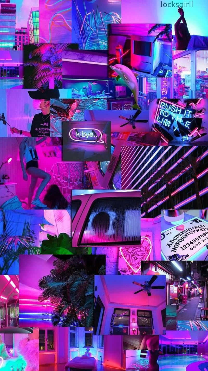 Embrace The Future With Neon Aesthetic Phone Wallpaper