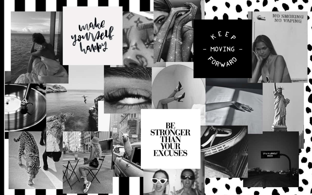 Embrace Your Inner Creativity With Collage Aesthetic Desktop Wallpaper Wallpaper