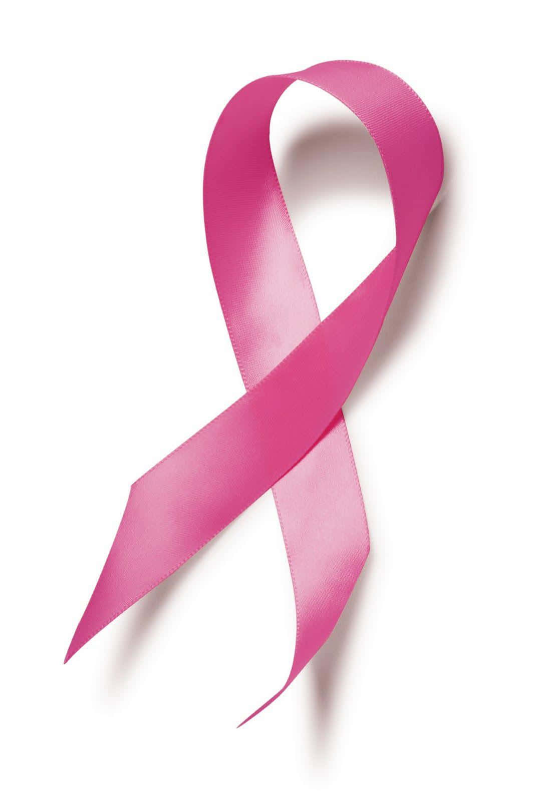 Empowering Pink Ribbon Symbol Wallpaper