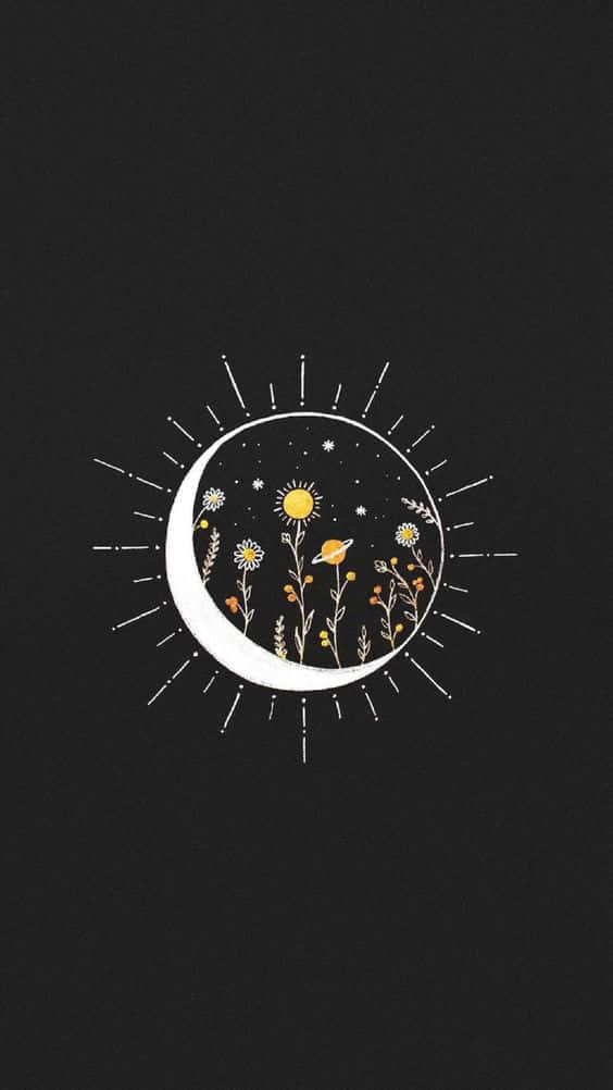 Enchanting Sun And Moon Aesthetic Wallpaper