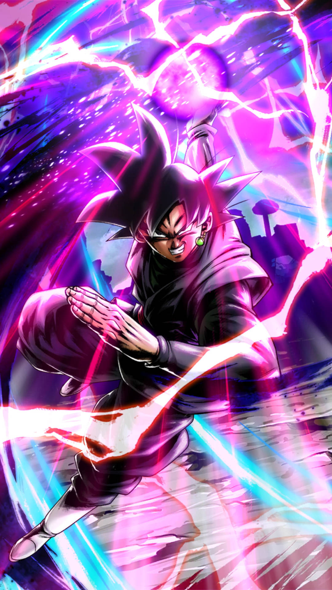 Energy Ball Of Black Goku Phone Wallpaper