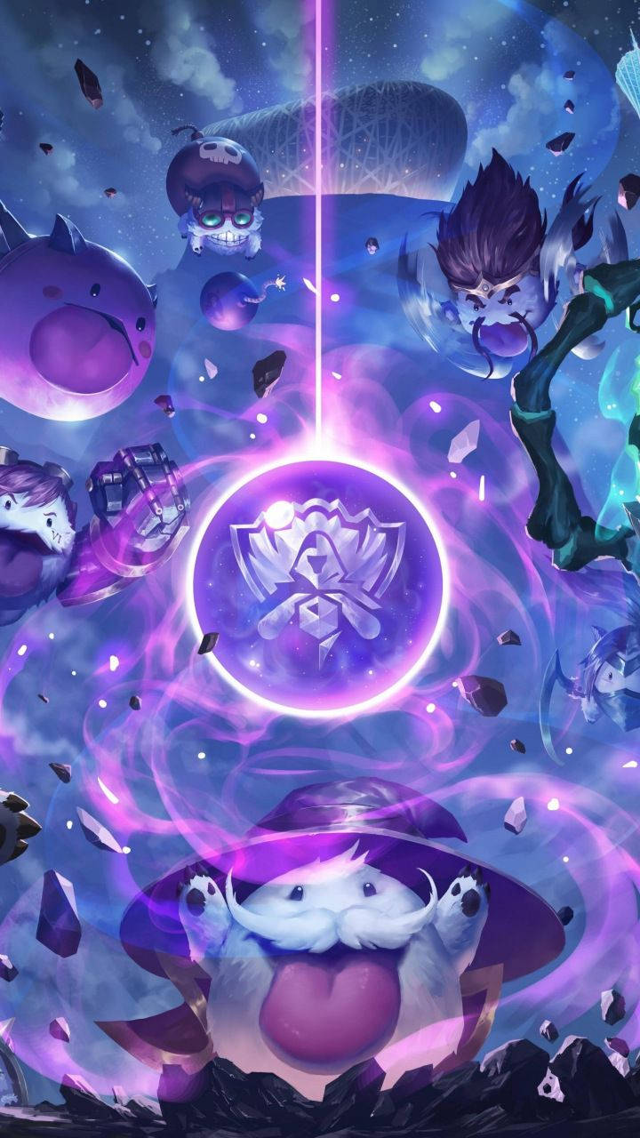 Engage In Battle With Tft Lol Iphone Wallpaper Wallpaper
