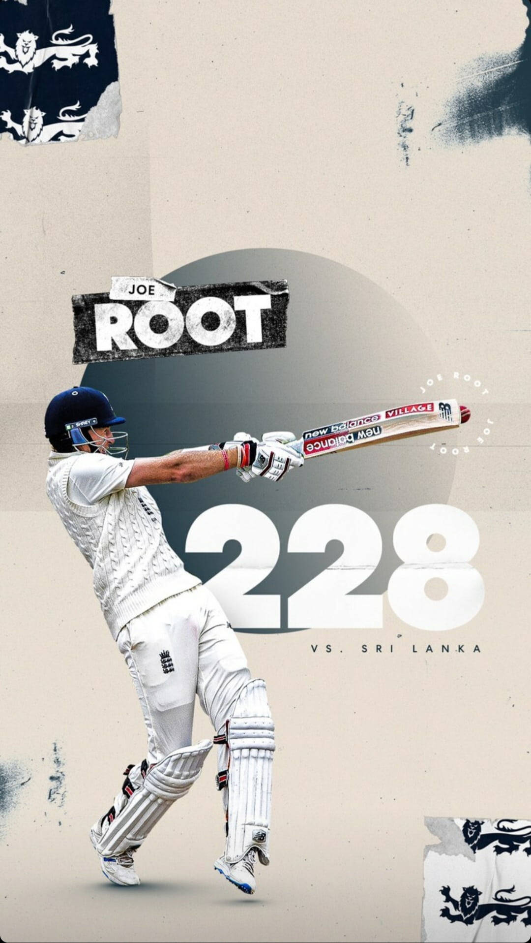 England Cricket Root 228 Wallpaper