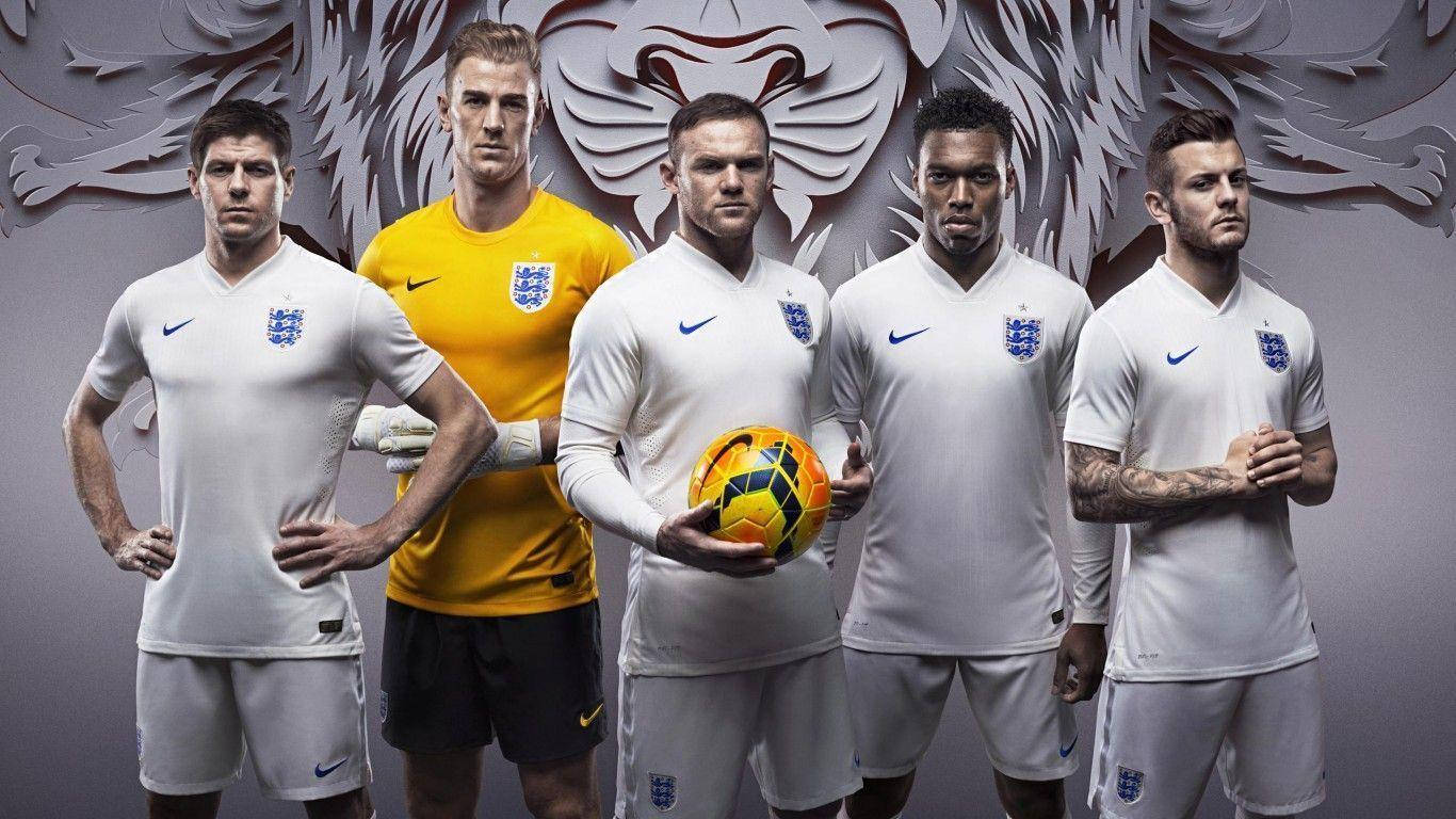 England Football Rooney Holding Ball Wallpaper