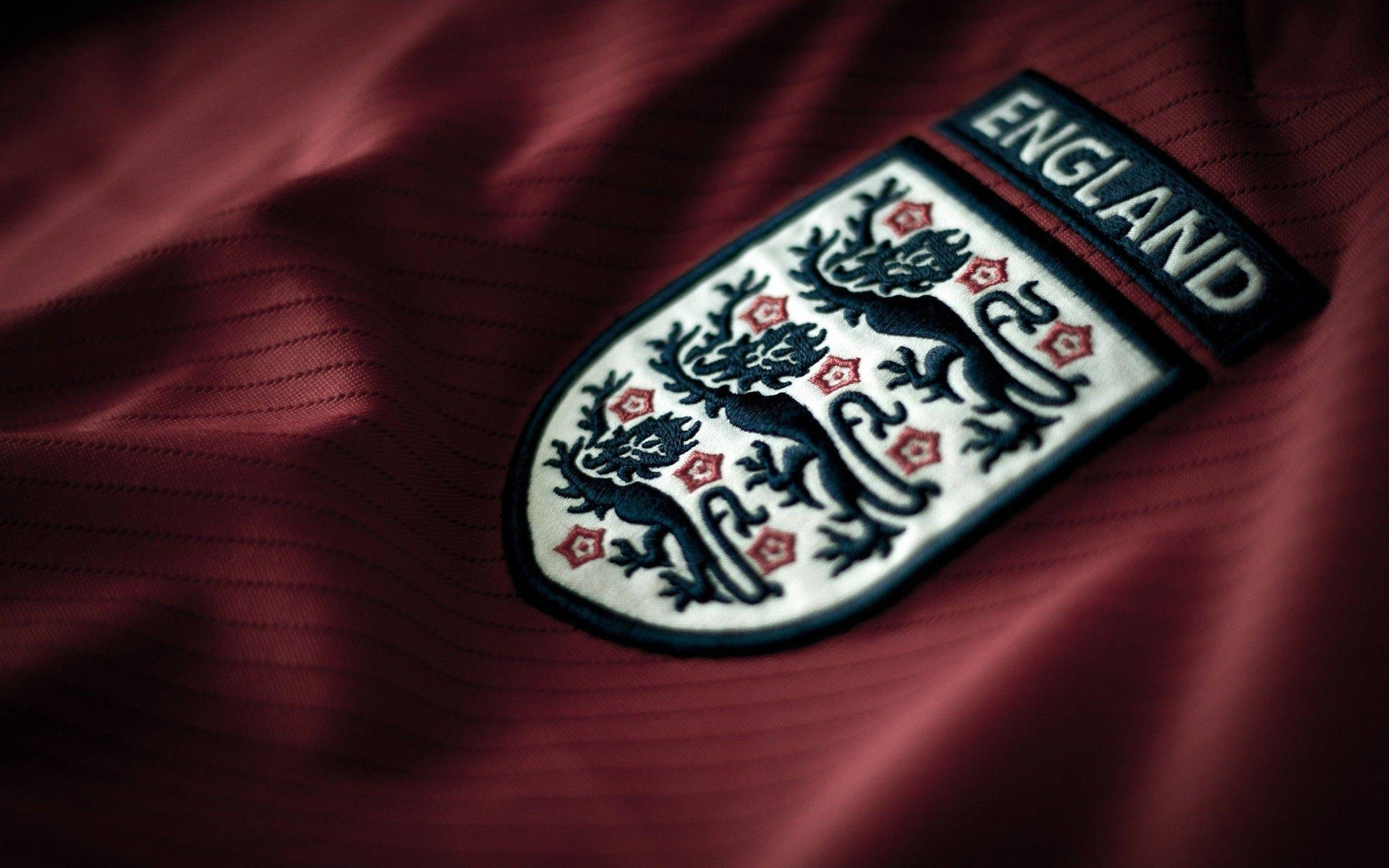 England National Football Team Maroon Jersey Wallpaper