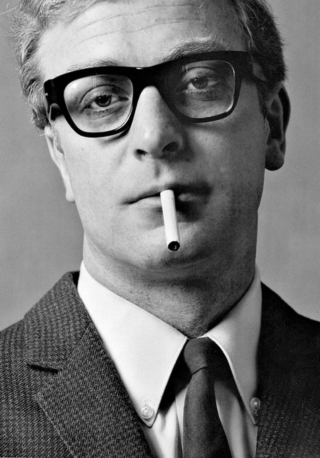 English Actor Michael Caine Close Up Shot Wallpaper