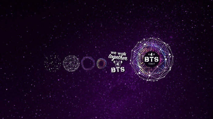 Enigmatic Bts Galaxy - A Cosmic Journey Together Wallpaper