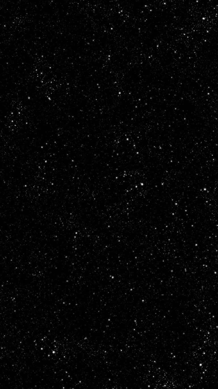 Enjoy A Magical Night Sky With Moon And Stars Phone Wallpaper