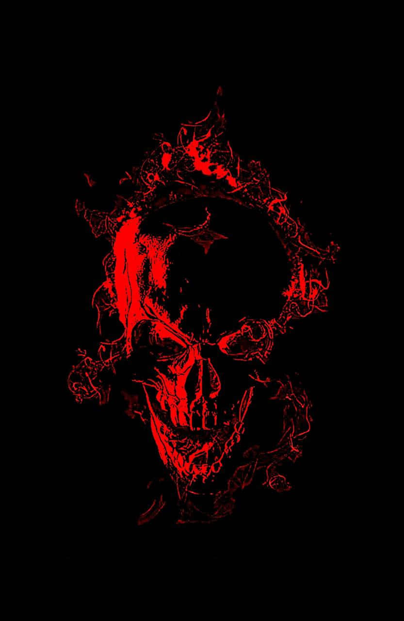 Enjoy A Unique Conversation Experience With The Skull Phone Wallpaper