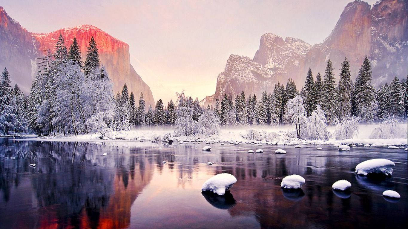 Enjoy A Winter View Wallpaper