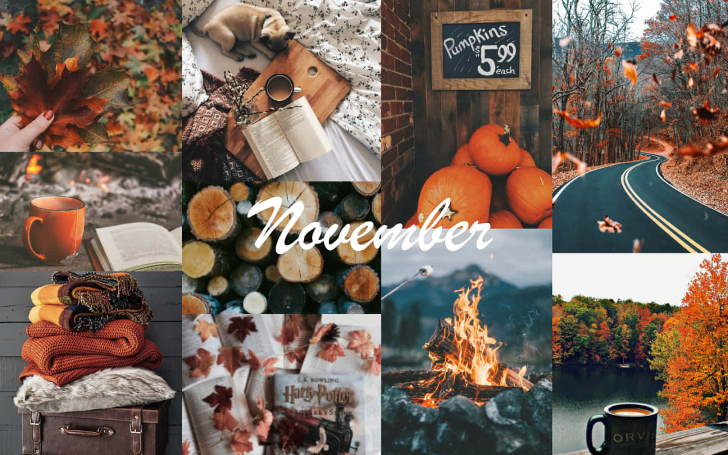• Enjoy The Beauty Of Autumn With This Vibrant Desktop Wallpaper Wallpaper