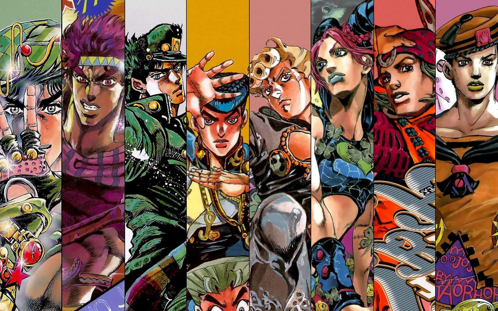 Enjoy The Fun Of Your Favorite Animanga On Jojo Desktop Wallpaper