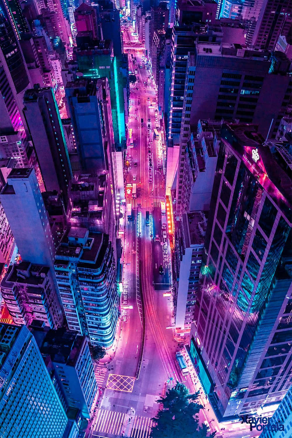 Enjoy The Illuminated Beauty Of The City. Wallpaper