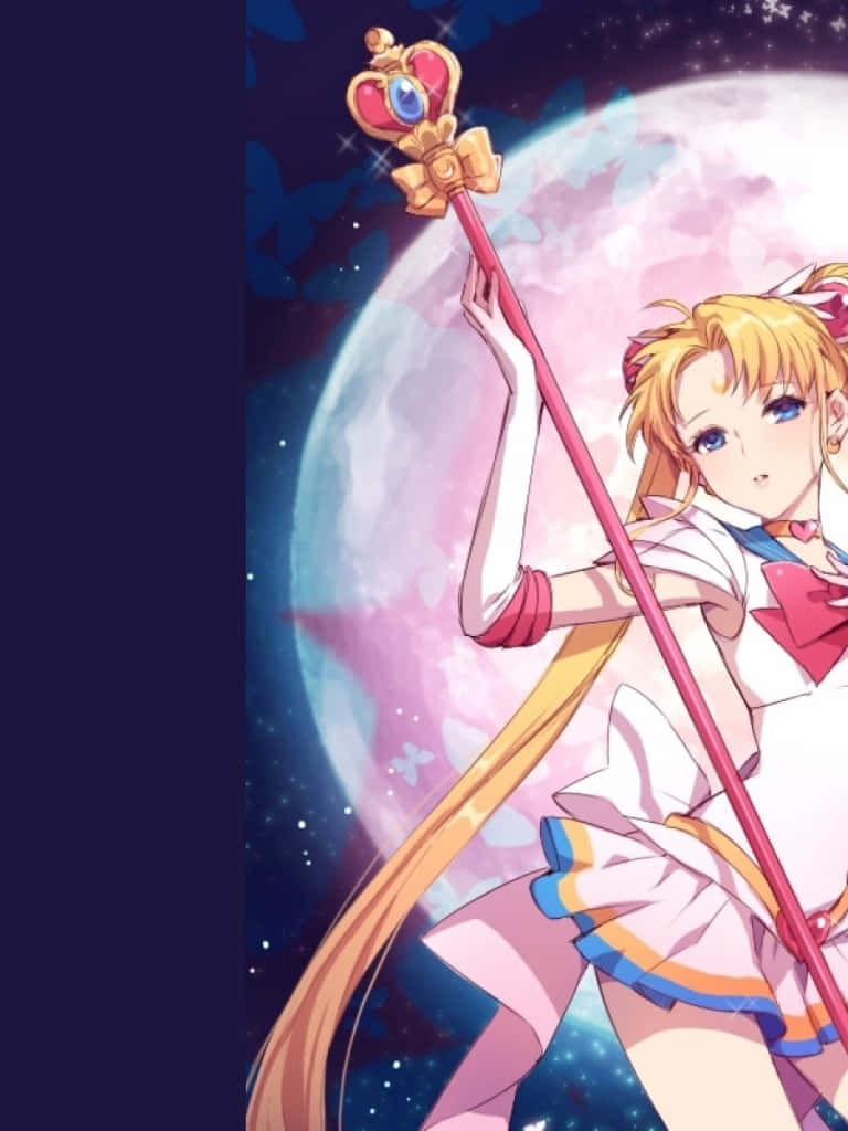 Enjoy The Magic Journey With Sailor Moon On Your Ipad Wallpaper